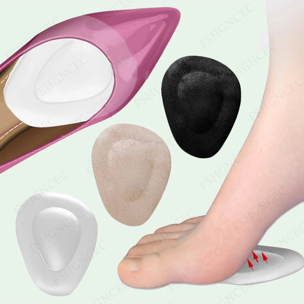 

2Pcs Silicone Metatarsal Pads for Woman Man Ball of Foot Cushions Shoe Inserts Non-Slip Self-Adhesive Forefoot Pain Relief Pad
