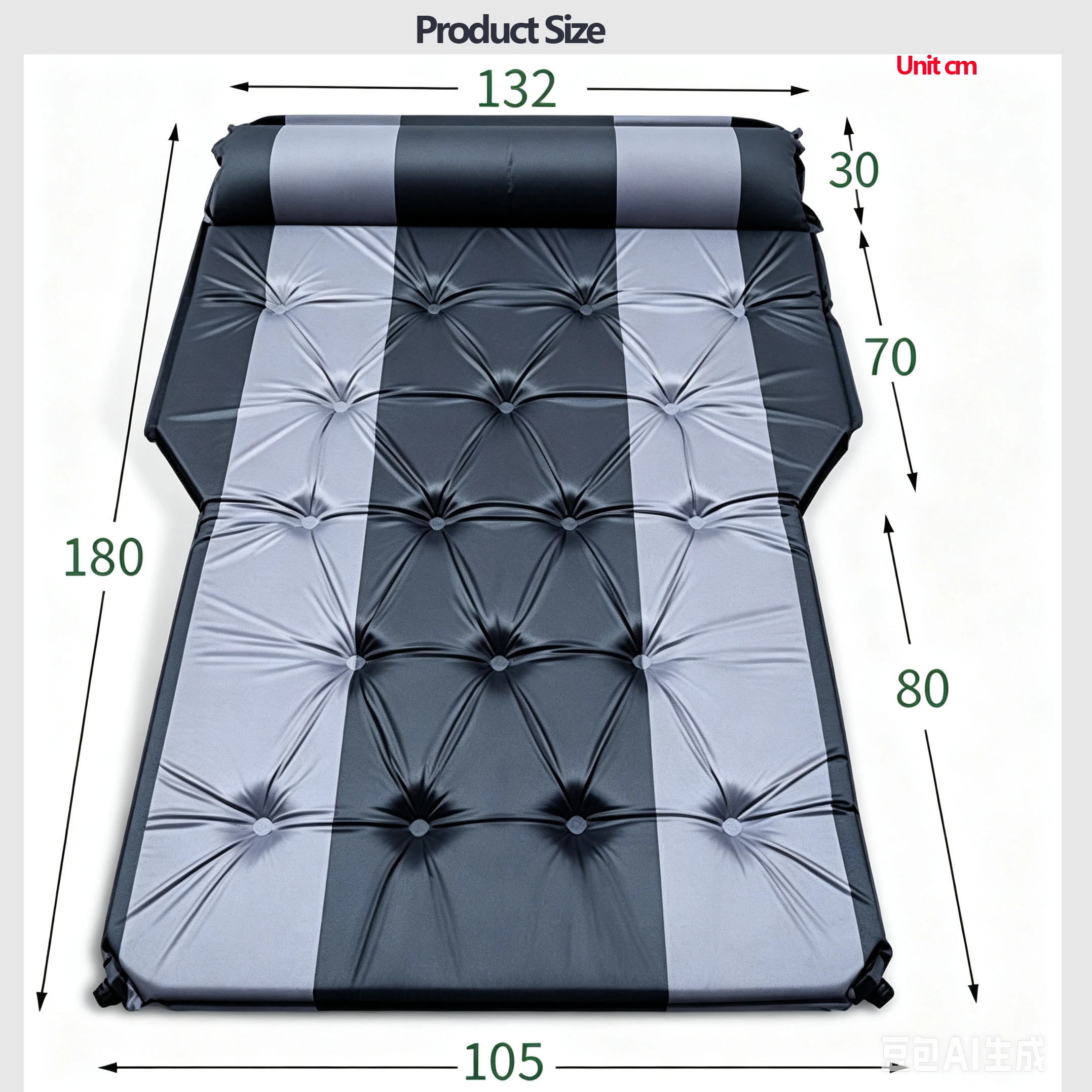 New 5cm Thickness Car-mounted Self-inflating Mattress for SUV-specific Boot Travel Air Mattress, Sleeping Mat for Road Trips