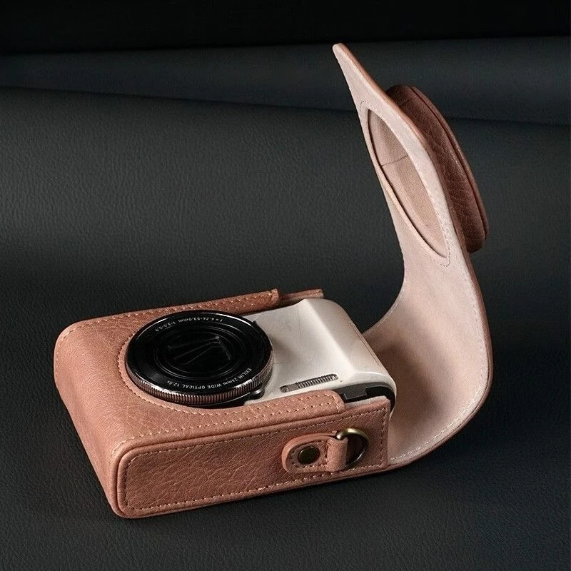 PU Leather Camera Case Cover Bag For Canon SX730 G7X Mark II For Sony ZV-1II ZV1F ZV1 For Lumix LX10 LX15 LX9 GR 2 3