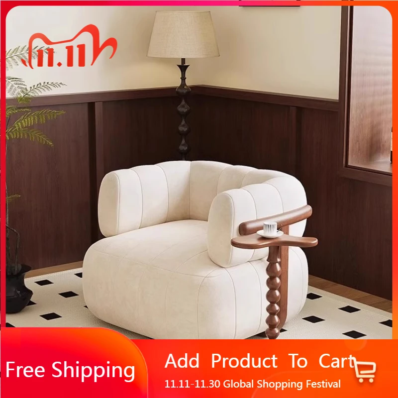 

Comfortable Pedicure Living Room Chairs Sofa Arm Gaming Beach Throne Chairs Modern Lazy Outdoor Wooden Fauteuil Home Furniture