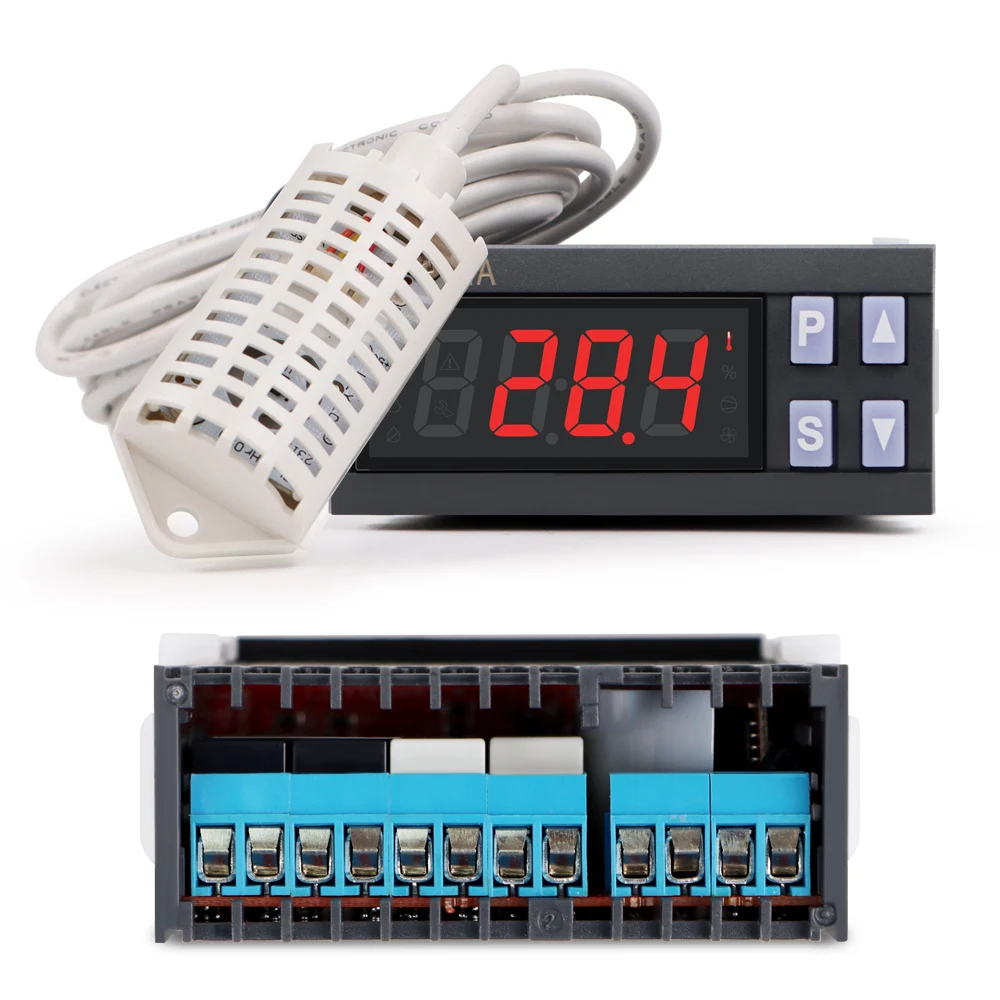 ZL-7801A цифровой контроллер температуры и влажности инкубатор для яиц AC100 ~ 240 В нагрев охлаждение сигнализация увлажнения термостат