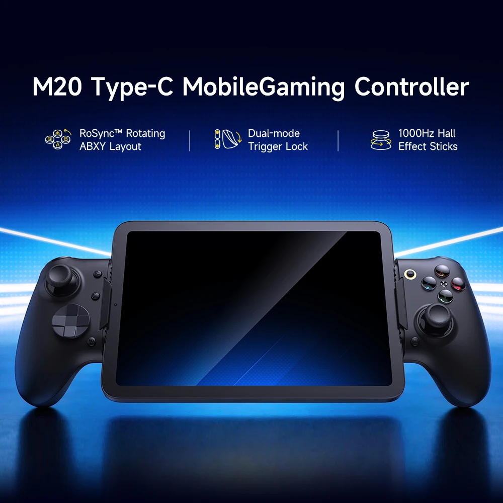 EasySMX M20 Type C Mobile Controller for Android/iPhone 15 Xbox Cloud Gaming, Telescopic Grip Fits Phones/Tablets up to 8.5