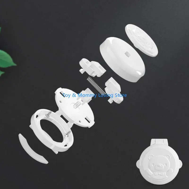 Y1QF غطاء مفتاح لسلامة الأطفال الصغار، قفل وسادة السيارة، غطاء قفل حامي #5