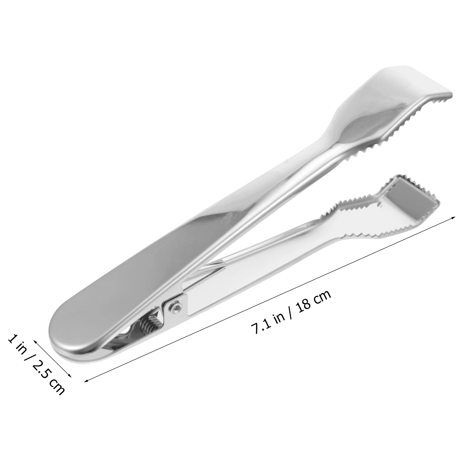 

Stainless Steel Ice Clip Multifunctional Clamp Thickened Steel Sawtooth Edge Prevent Slipping Bars Restaurants Coffee