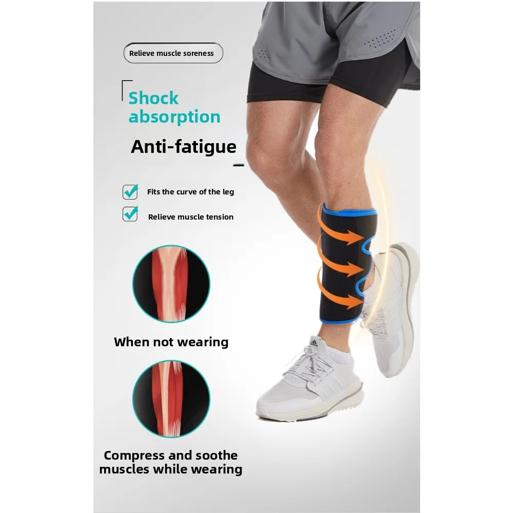 Adjustable Compression Calf Sleeves Shock Absorbing Muscle Support Breathable Cycling Outdoor Sports Protector Gear