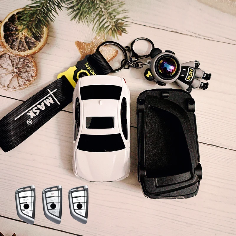 

For BMW 5 Series Car Model Key Case for X1 X3 X5 X6 X7 1 3 6 G20 G30 G11 F15 F16 G01 G02 F48 Car Key Case Cover Fob Accessories