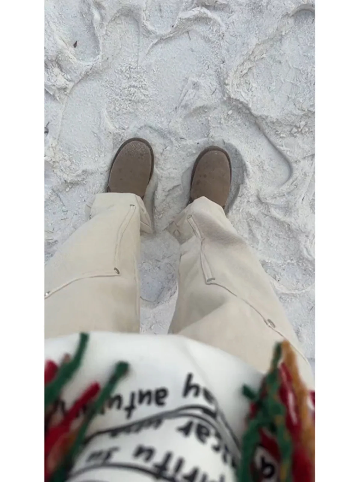 

White Fce Lined Jeans Men's Slim Fit Khaki Workwear Pants Autumn Winter Vintage American Logging Pants Youth Trendy Sle