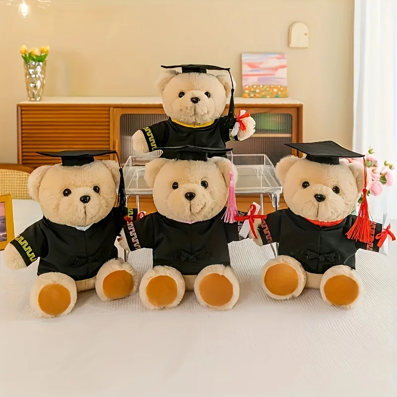 1 Piece of Cute Teddy Bear Plush Toy - Perfect for Graduation Ceremonies - the Best Gift for Classmates and Friends, Graduation Season Plush Toy, the Best Gift for Classmates
