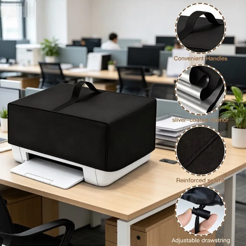 1pc Waterproof Printer Dust Cover Dust And Water Protection For For Household Office Printers Copiers Accessories