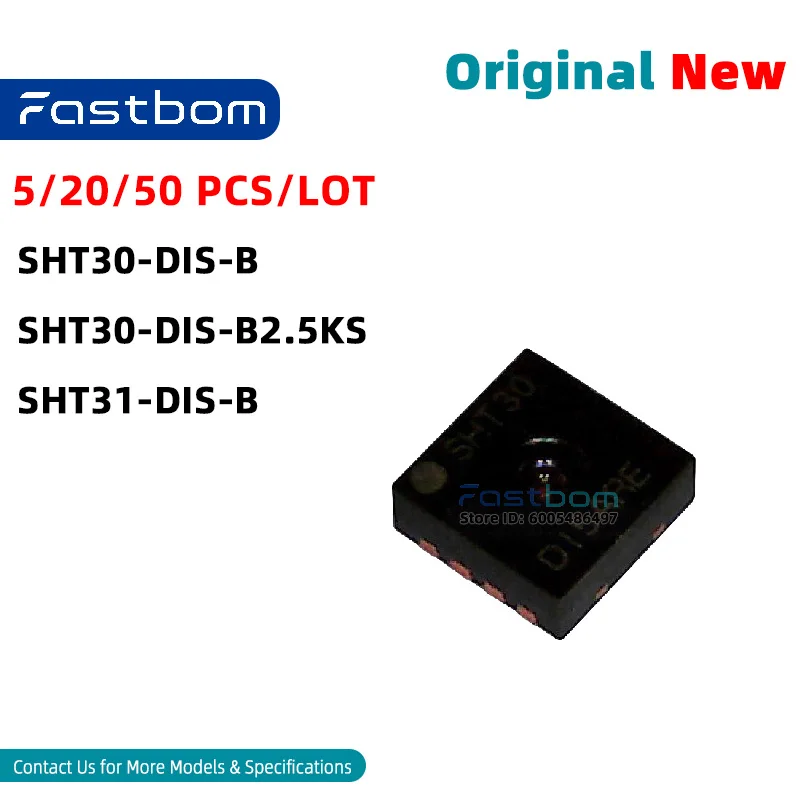 SHT30-DIS-B SHT31-DIS-B SHT30-DIS-B2.5KS DFN-8 Temperature and Humidity Sensor New Original