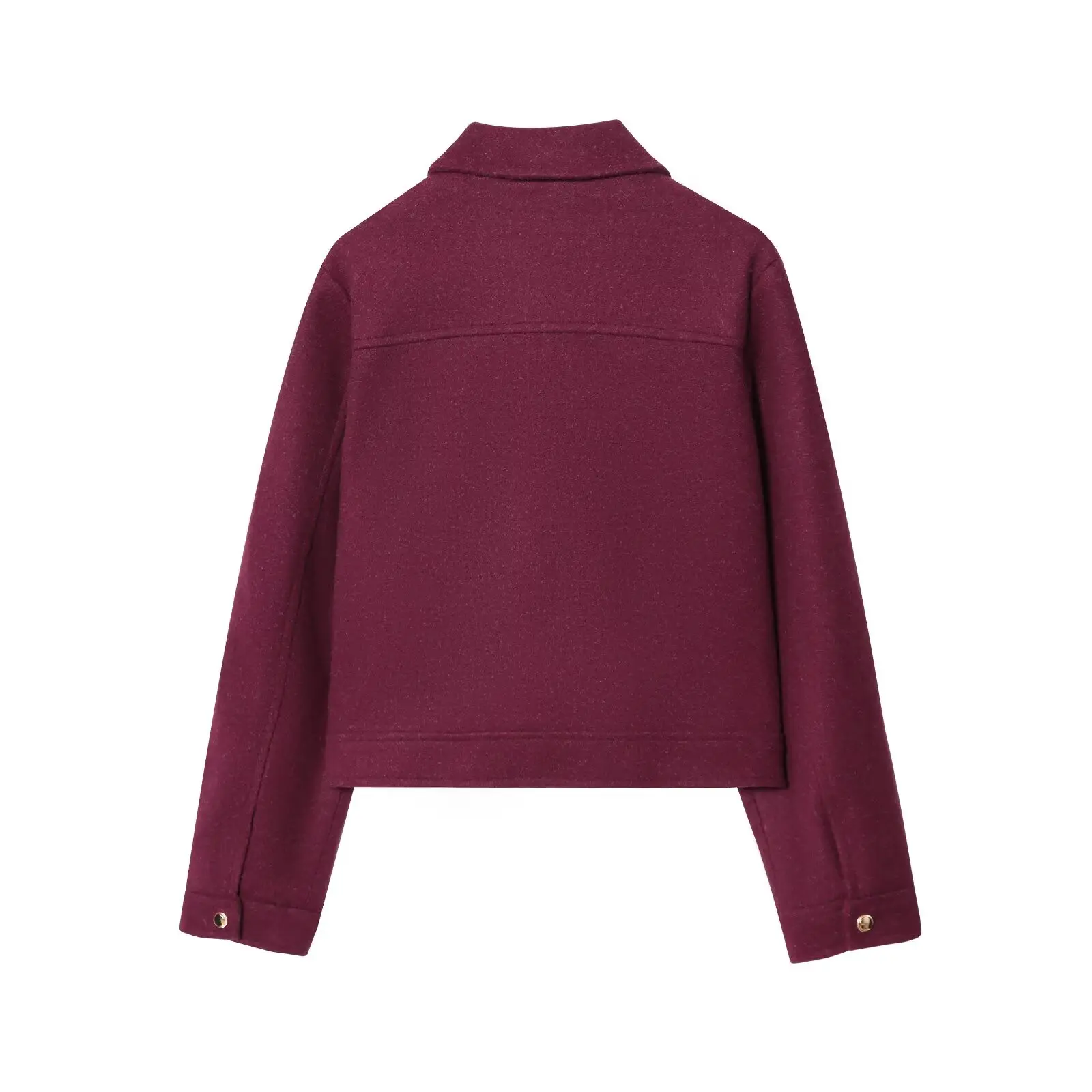 DiYiG Mujer otoño 2025 nueva moda Multicolor Chaqueta corta suave elegante solapa cremallera chaqueta Casual prendas de vestir exteriores Mujer