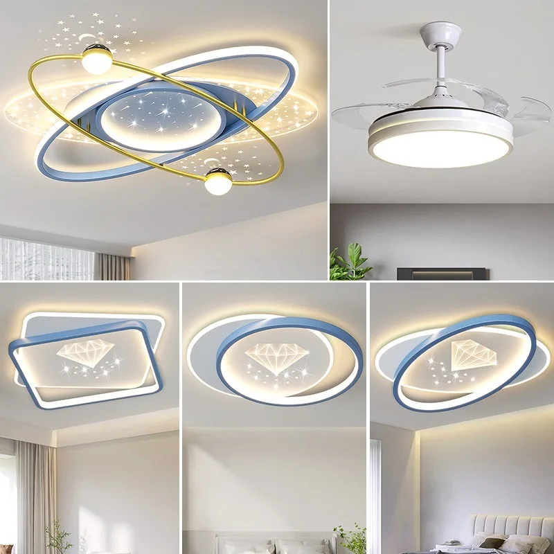 Modern simple living room starry sky ceiling light, bedroom light, dining room smart whole house