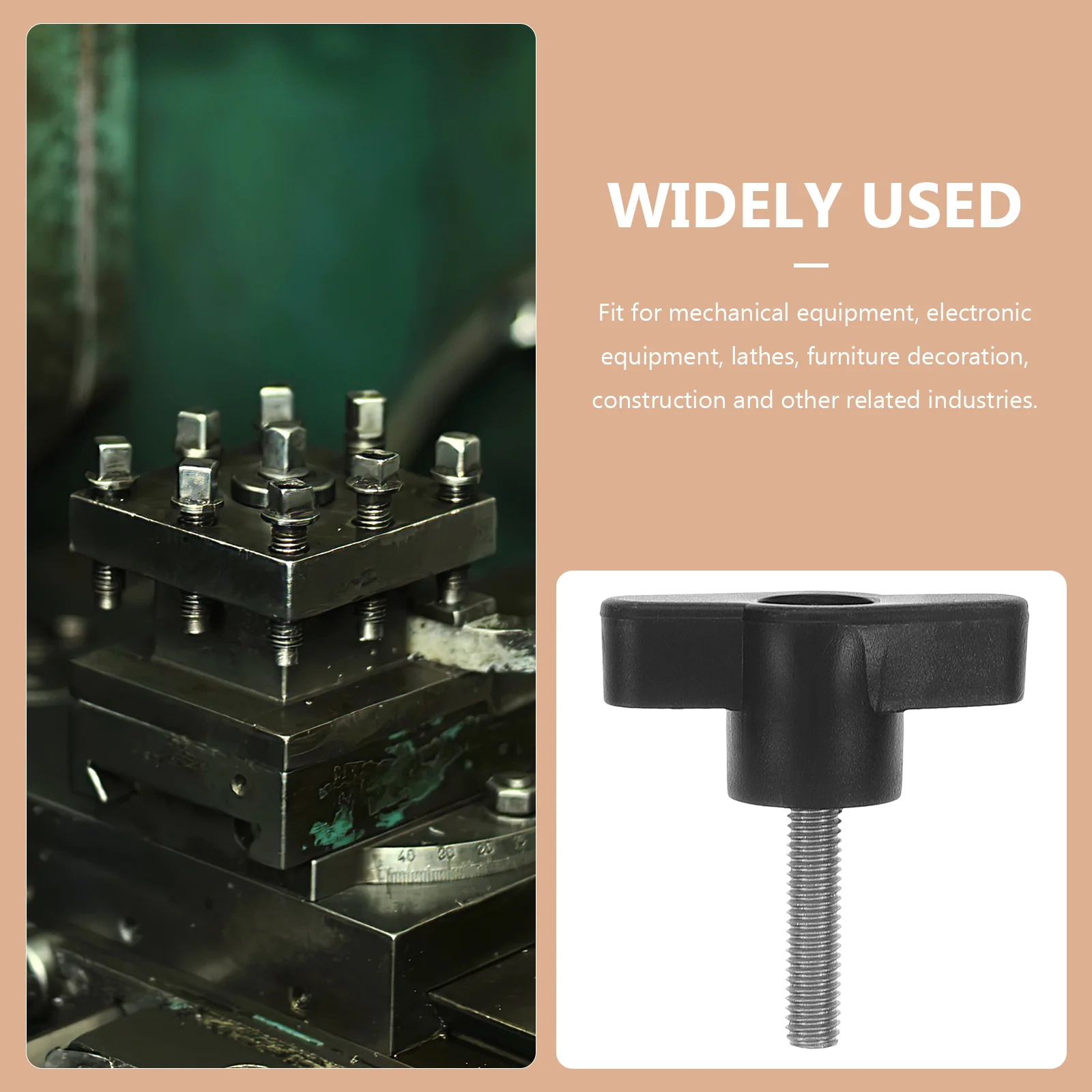 10 قطعة مسامير مقبض اليد الفولاذ المقاوم للصدأ البلاستيك مخرش الإبهام الترباس M5X20 قابل للتعديل Z-شكل مقبض المسمار الجناح الجوز للميكانيكية