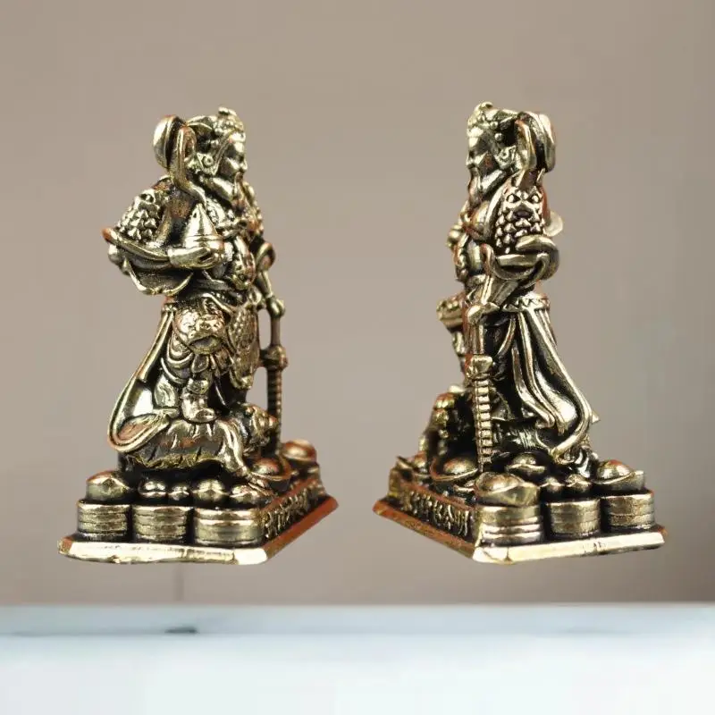 Bronze Desktop Ornament Of The Protector Statue God Of Wealth And Prosperity Figurine Home Office Decor