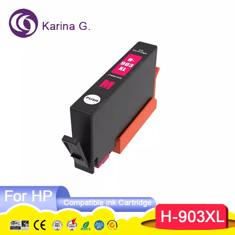 903 907 XL 903XL 907XL Premium Compatible Color Tinta Inkjet Ink Cartridge For HP903 for HP Office jet 6960 6968 6970 Printer