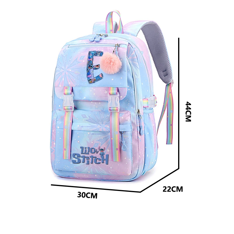 Disney Lilo Stitch Backpack for Girl Knapsack Teenage Student Back To School Mochila Women Rucksack Children Printed Bookbag Bag