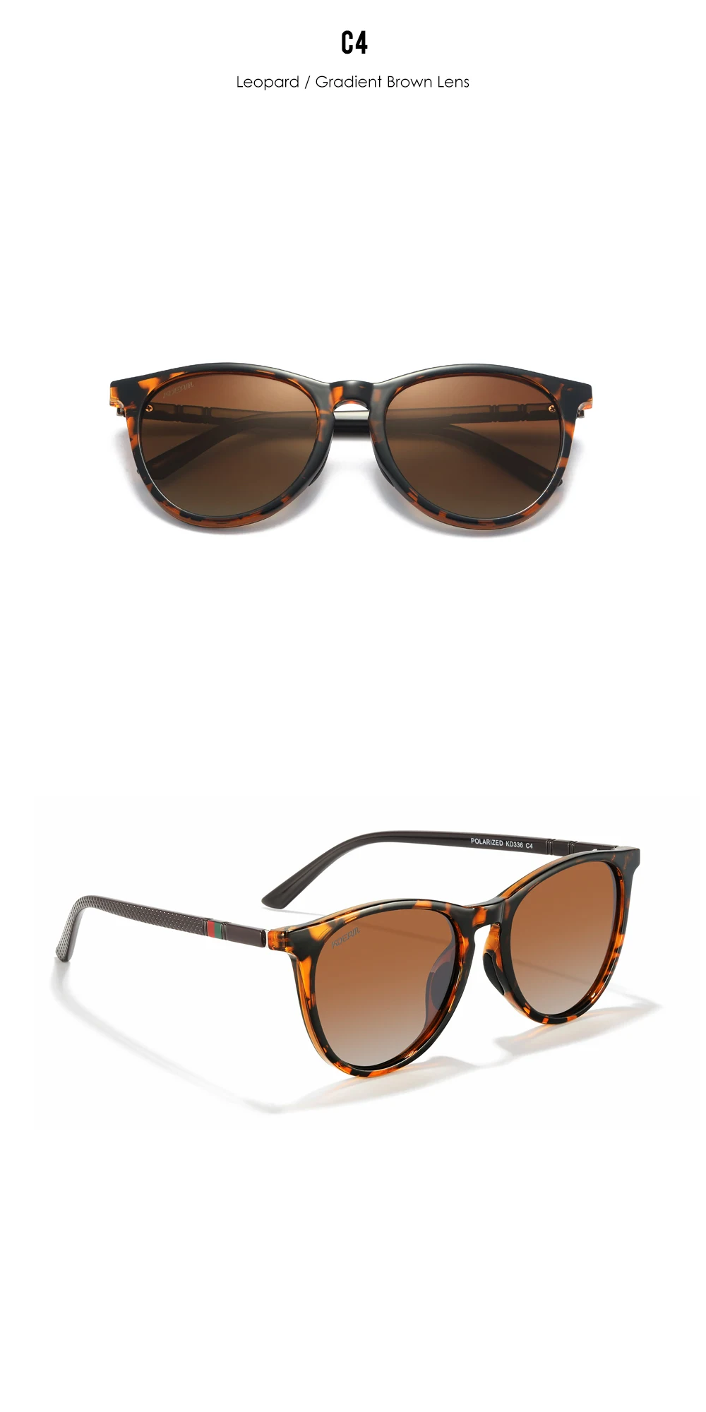 KDEAM Damen-Vintage-Sonnenbrille, polarisierte und photochrome Gläser, Sonnenschutz-Sonnenbrille, weiblich, für Reisen, Fahren, Wandern – Detail 11