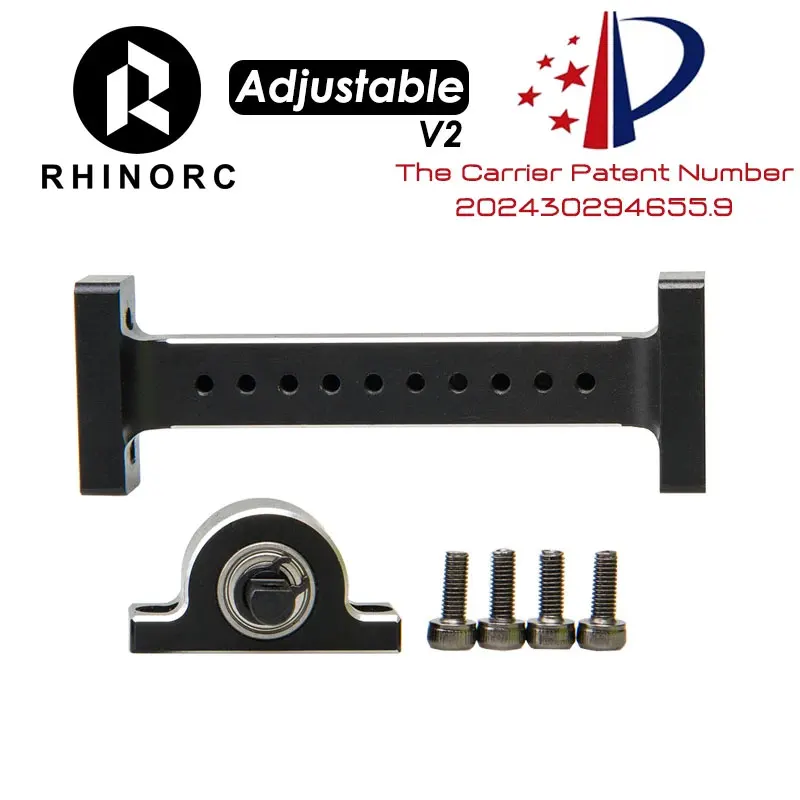 RhinoRC Adjustable Carrier Metal Transfer Case For RC Crawler LCG Shafty Car Parts