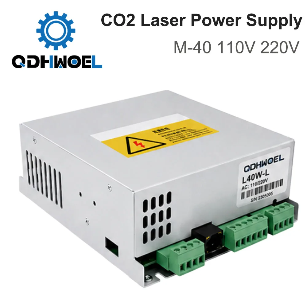 40W CO2 Laser Power Supply M-40 110V 220V for CO2 Laser Engraving Cutting Machine 35-50W MYJG