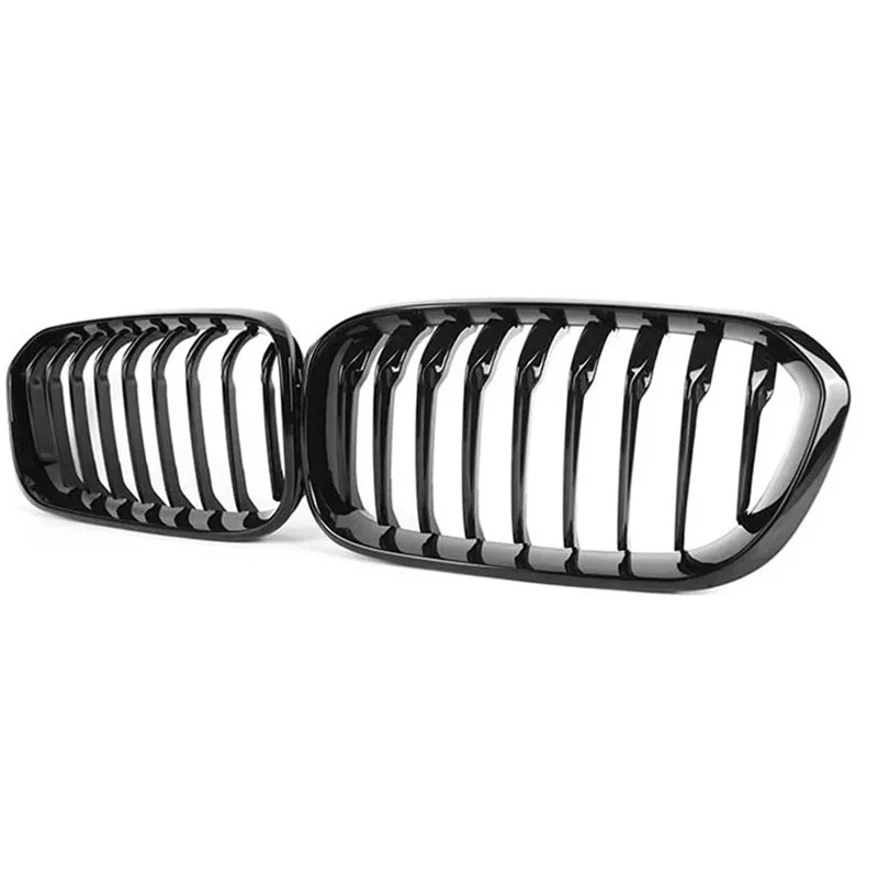 Car Kidney Replacement Front Grill For BMW F20 F21 118i 120i 125i 2015-2018 Racing Grills Gloss Black Grills Auto Accessories