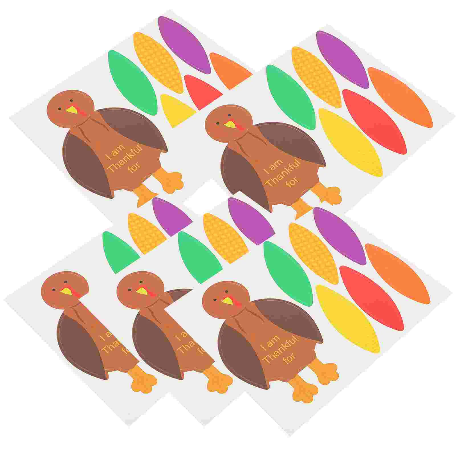 Thanksgiving Day DIY Materials Turkey Fall Crafts Package Pendant Accessory Cartoon Paper Crafting