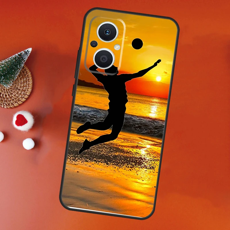 Volleyball Sport Fall für Oppo Reno 10 8 7 4 5 6 Lite 2z 4z 5z Oppo finden x5 x6 Pro x2 x3 Lite Neo Rückseite