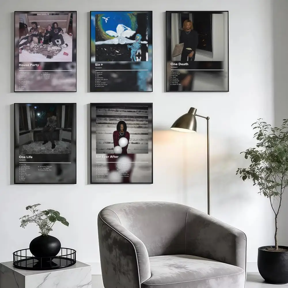 Famous Rapper 1oneam Poster Modern Minimalist Wall Art Prints for Bedroom Living Room Home Decor Interior Gift