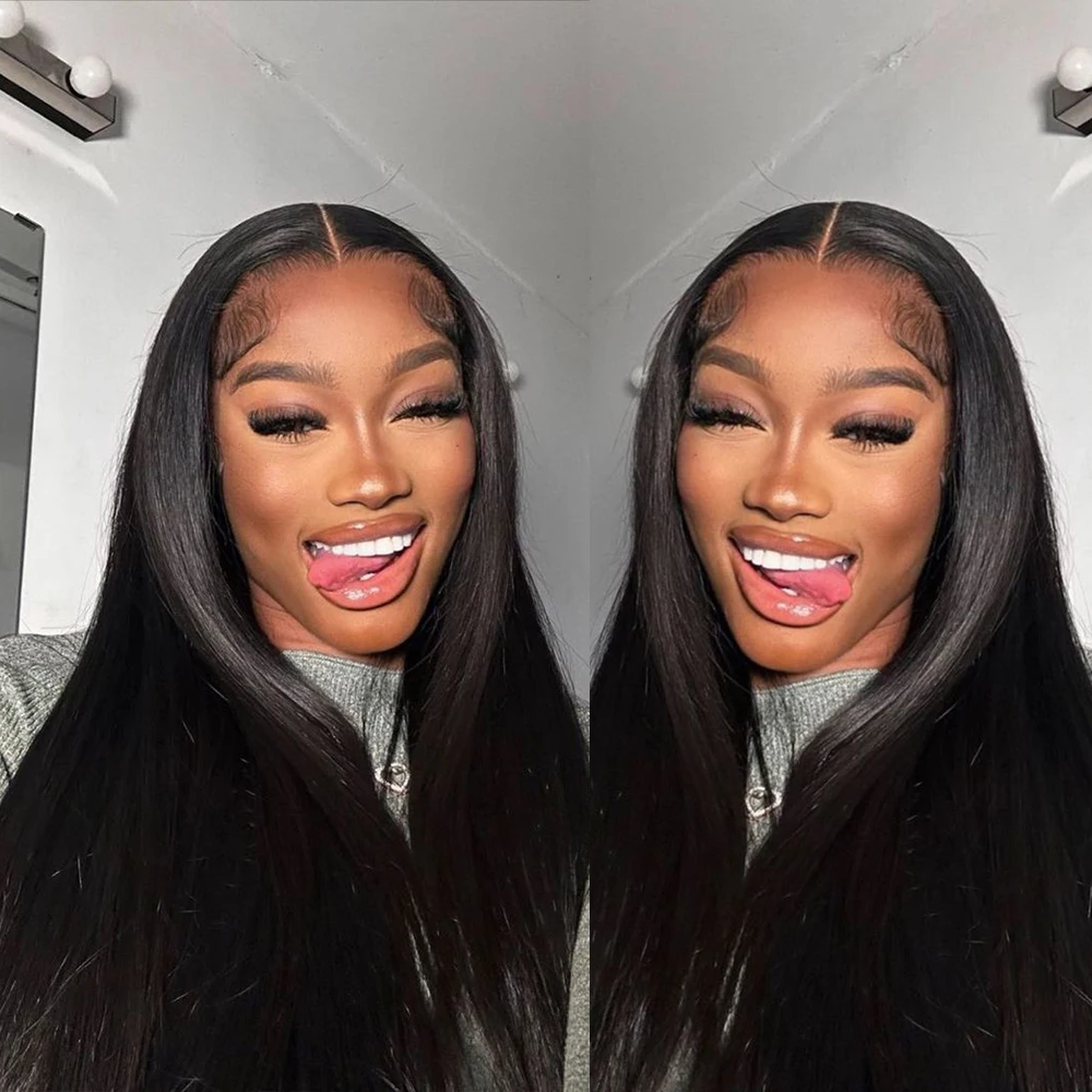 

32-дюймовый парик с HD-кружевной передней частью 13x6, безклеевые парики 6x4 из натуральных волос, парики с кружевной передней частью 180% плотности, готовые к носке, парики из натуральных волос с кружевной передней частью для женщин