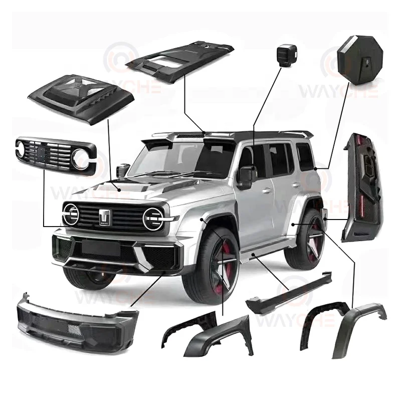 Customized Car Body Kit Accessories Suspension Bumper Roof Racks Grill Shocks Absorber Spoiler for GWM WEY Tank 300 Upgrade