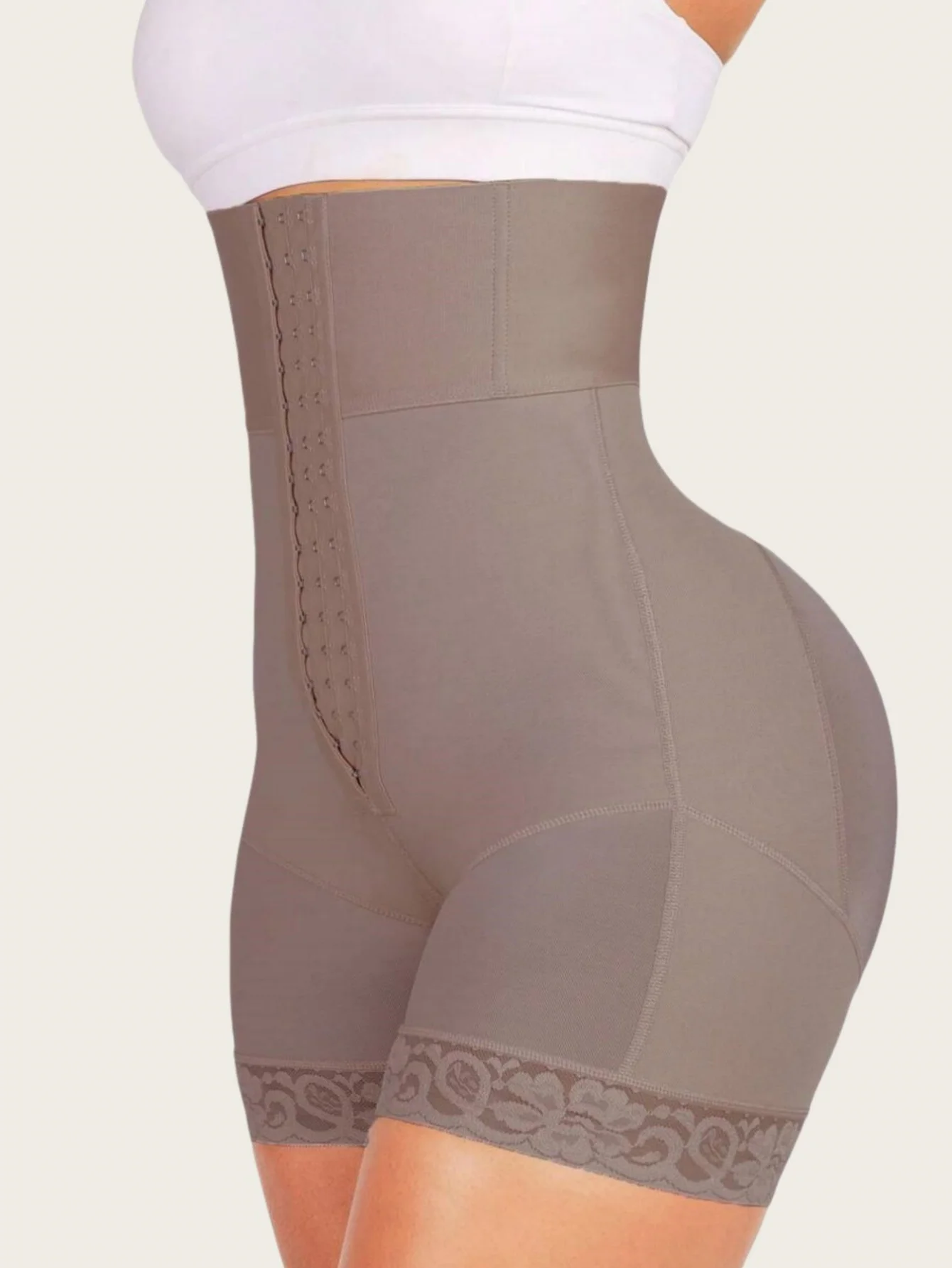 1pc Butt Lifting & Shaping Bodysuit, Women Tummy Control Panty With Hook & Zipper image 4
