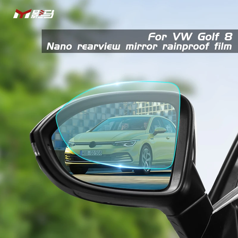 Full screen anti rain anti-fog car rearview mirror film car rearview mirror rain-proof film For vw golf8 mk8 gti R-Line accessor