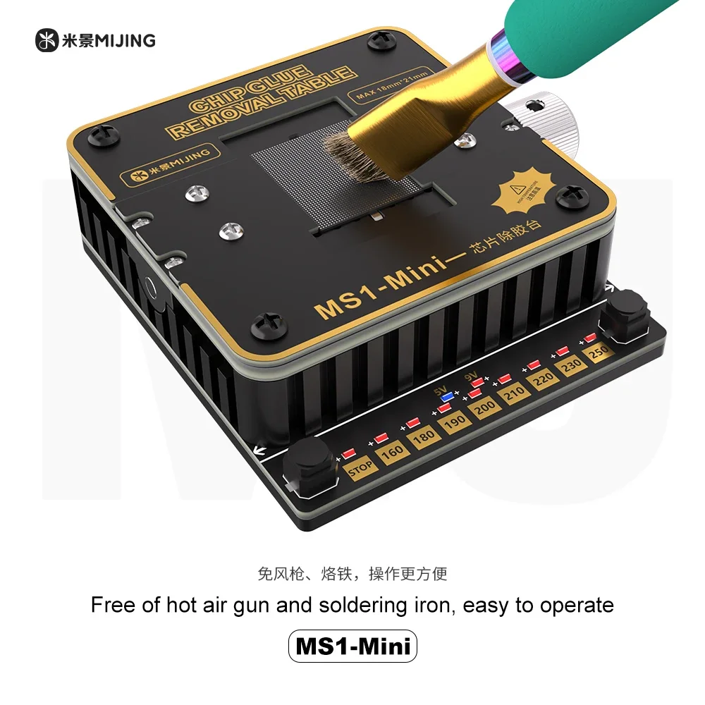 Mijing MS1-Mini placa quente estação de retrabalho de pré-aquecimento de solda para telefones chip ic mesa de remoção de cola ferramenta de reparo de plataforma de aquecimento