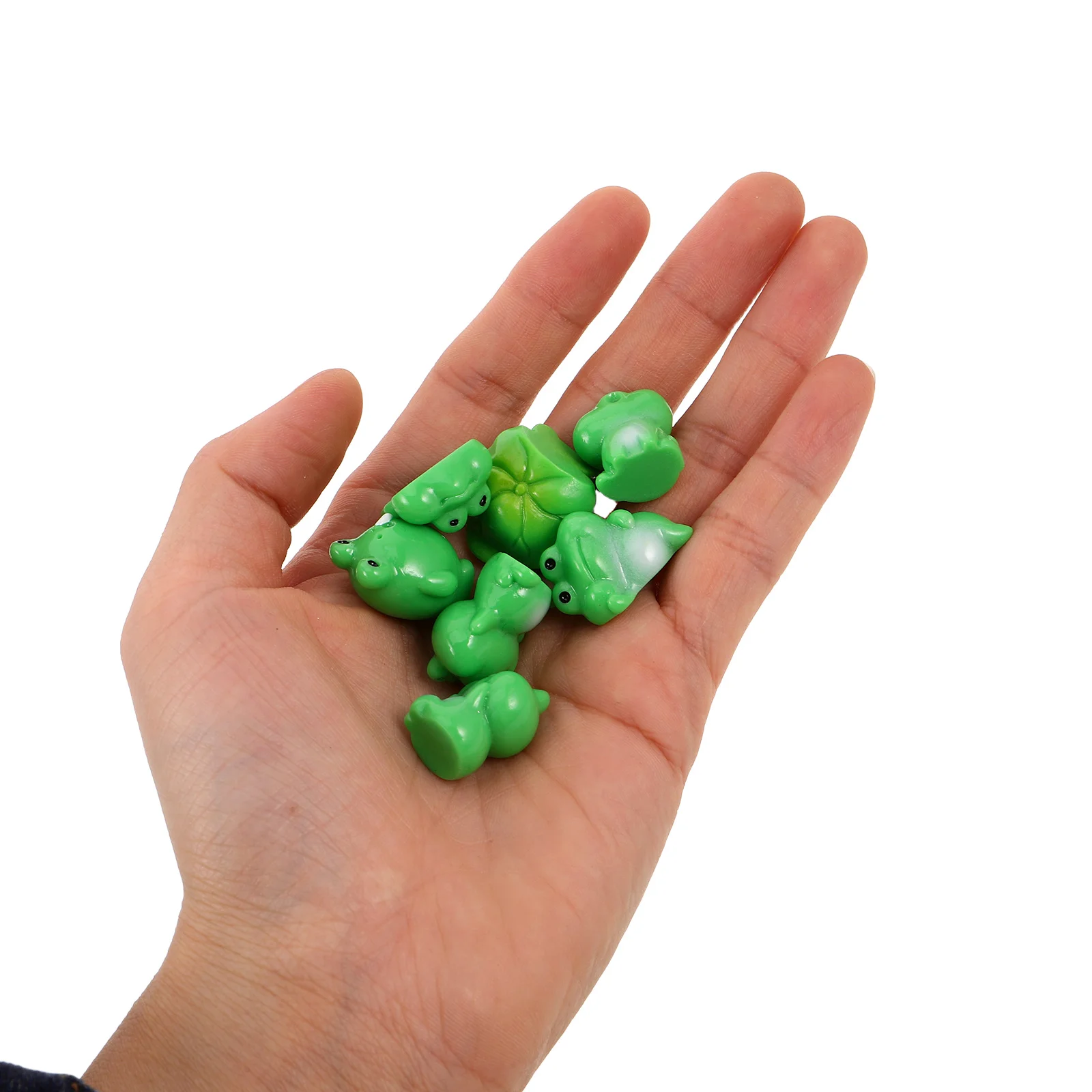 

40Pcs Mini Frog Ornaments Cute Resin Animal Decor for Desk Bonsai Terrarium Craft Garden Landscape Moss DIY Decoration