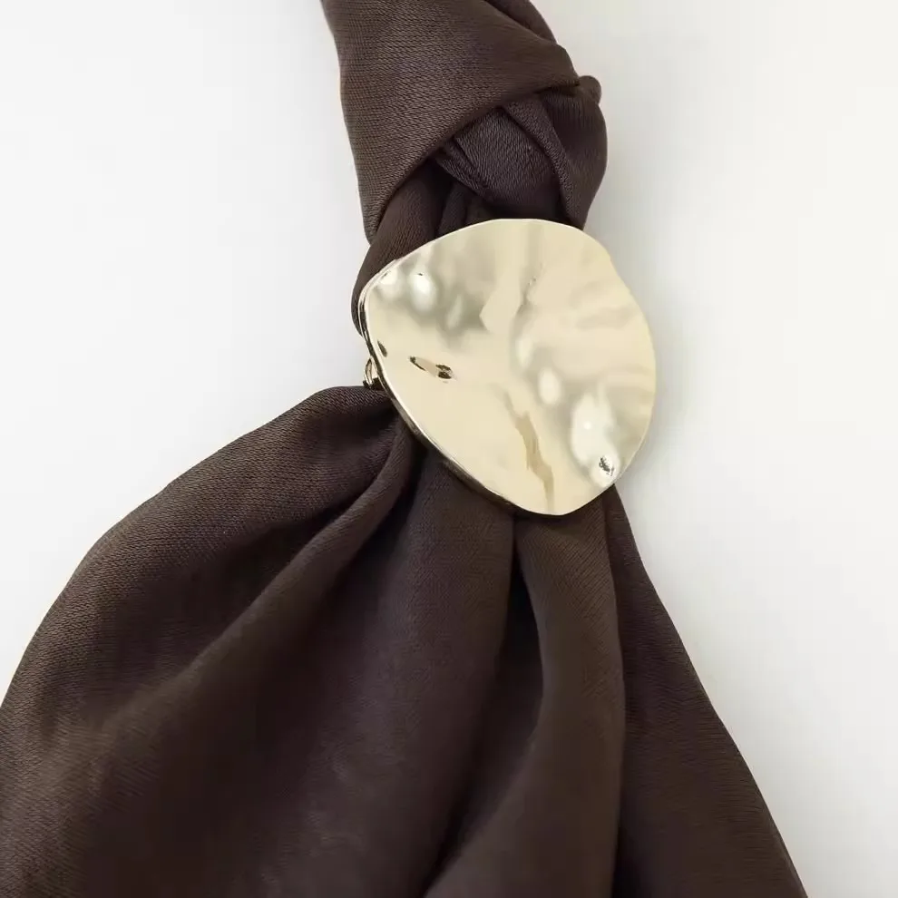 Faion Asymmetric Silk Satin Texture Midi Dr Women's High Waist A-Line Skirt Sle Polyester Fiber No Brand Registered Tr...