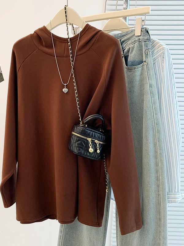 Loose Casual Hoodie Women's Faionable Versatile Base Layer Clothing Korean Sle Autumn Winter New Arrival Anti-Aging