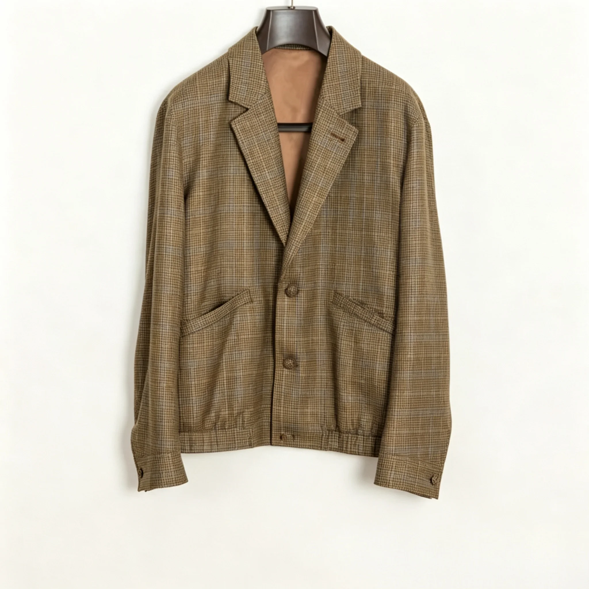 Men's Trendy Brand Retro Casual Blazer Cutting Design Fashionable Loose and Versatile Turn Down Collar Lapel Coat 2026 Autumn