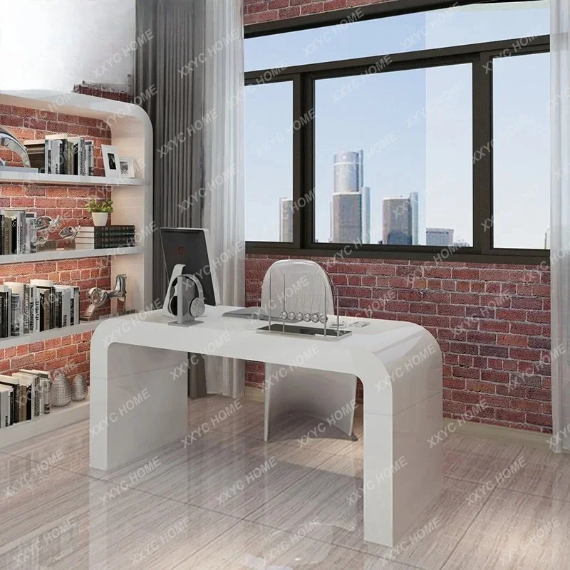 Small apartment creative computer desk  high-end desk modern simple model