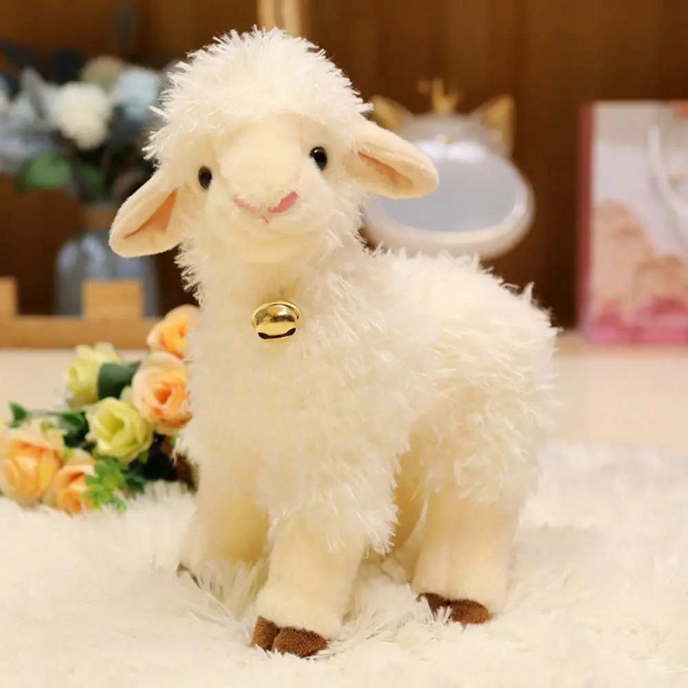 

Plushie Sheep PP Cotton Baby Lamb Fluffy 25/30cm Big Ears Sheep Soft Lovely Baby Sheep Keychain Valentine's Day Gifts