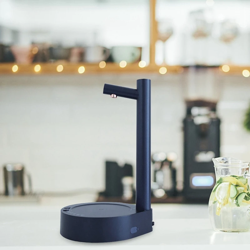 موزع مضخة مياه كهربائية ، مضخة زجاجة ماء أوتوماتيكية ، سطح المكتب قابلة للشحن مع حامل