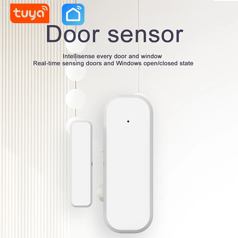 CPVAN Tuya/スマートライフドアと窓センサースマートホームセキュリティアラーム Intellisense リアルタイムセンシングドア窓検出器