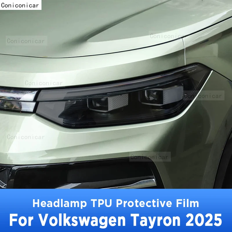 

For Volkswagen Tayron 2025 TPU Car Exterior Headlights Anti-Scratch Protective Film Cover Headlamps Repair Accessories Sticker