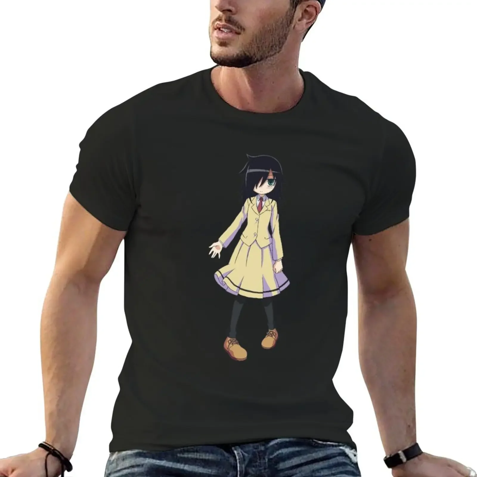 Tomoko Kuroki T-Shirt graphics oversized t shirt vintage clothes anime t shirts mens graphic t-shirts anime