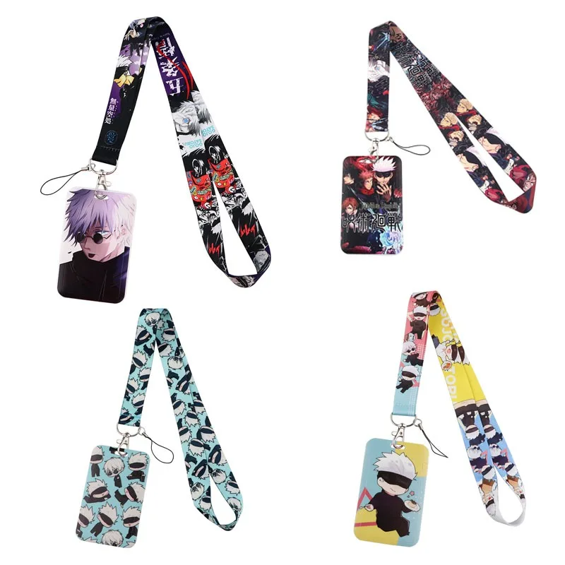 

New Cartoon Anime Jujutsu Kaisen Mobile Phone Lanyard Card Holder Student Card Holder Neck Strap for Holiday Gifts