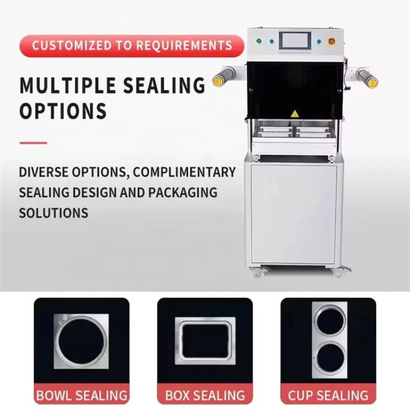 Automatic MAP Tray Sealer Vacuum Gas Filling Machine Modified Atmosphere Packaging Equipment for Food Freshness Preservation