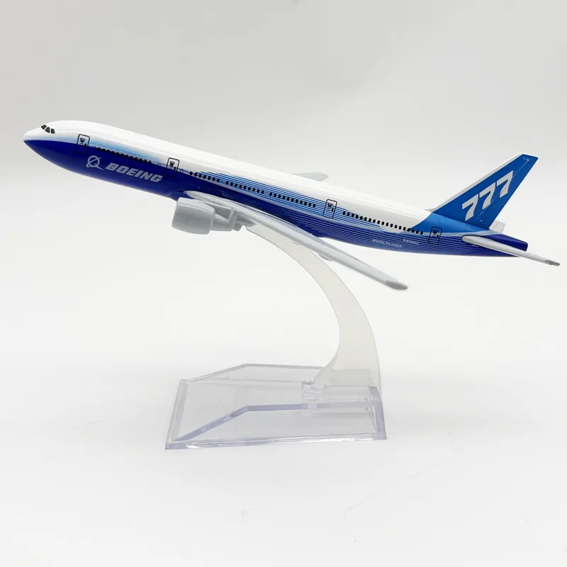 16cm Diecast Alloy B777 Prototype Airways Miniature Airplane 1/400 Scale Aircraft Models Replica With Stand For Hobby Collection
