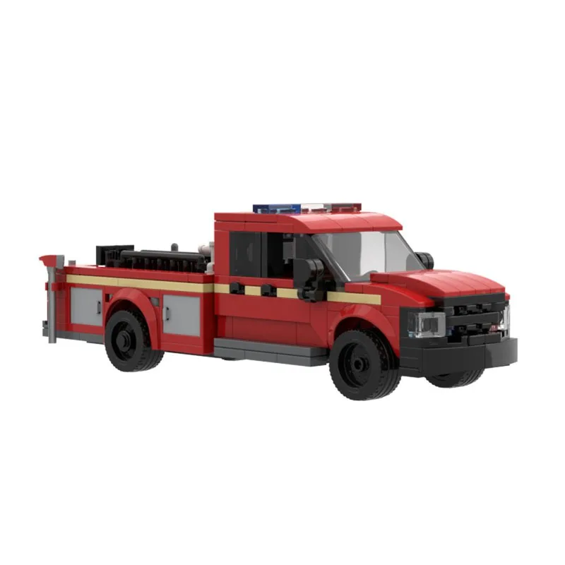 MOC-260476 Building Block Fire Truck Multifunctional Vehicle Model 325 Pieces Children's Birthday Christmas New Year Toy Gift