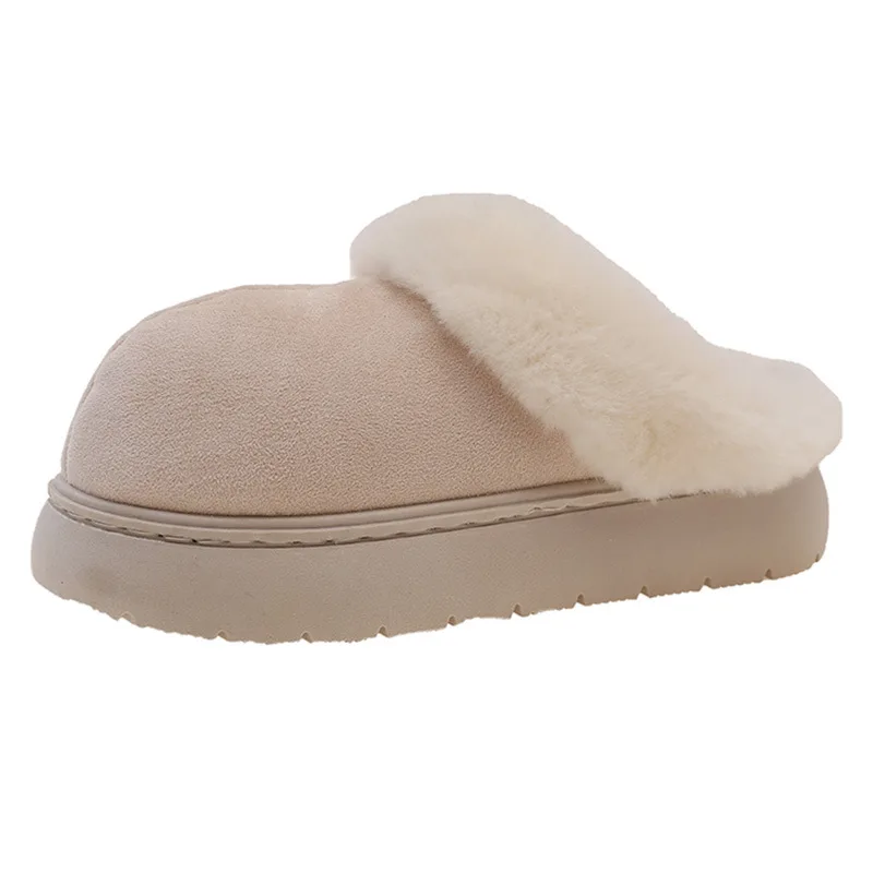

Хлопковые тапочки 2025, зимние женские толстые подошвы с плюшем и толстой изоляцией для домашнего использования. Хлопковые тапочки для мужских пар.