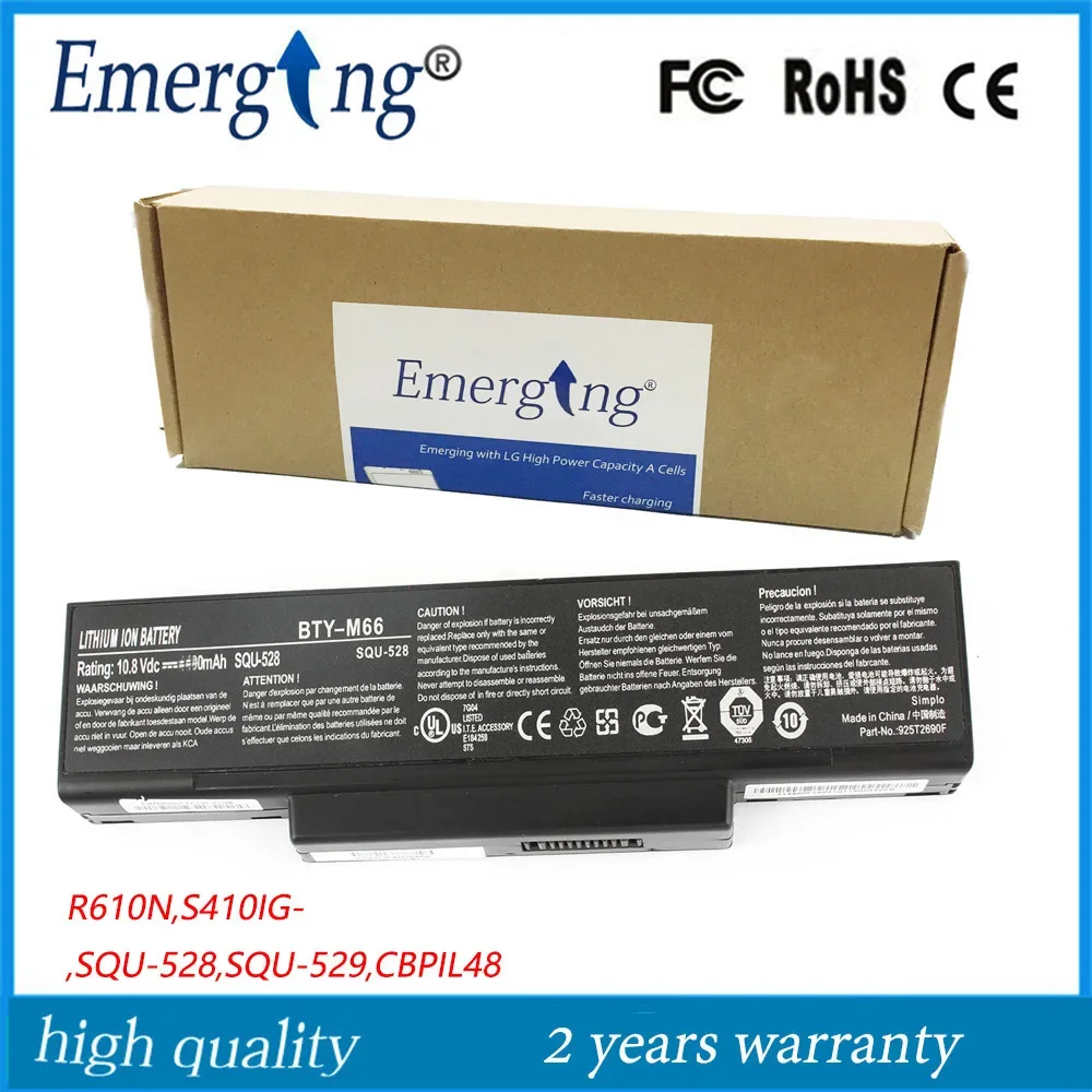 

10.8V 4400mah New Laptop Battery For Asus S62 S92 SQU-528 SQU-529 SQU-601 SQU-605 SQU-706