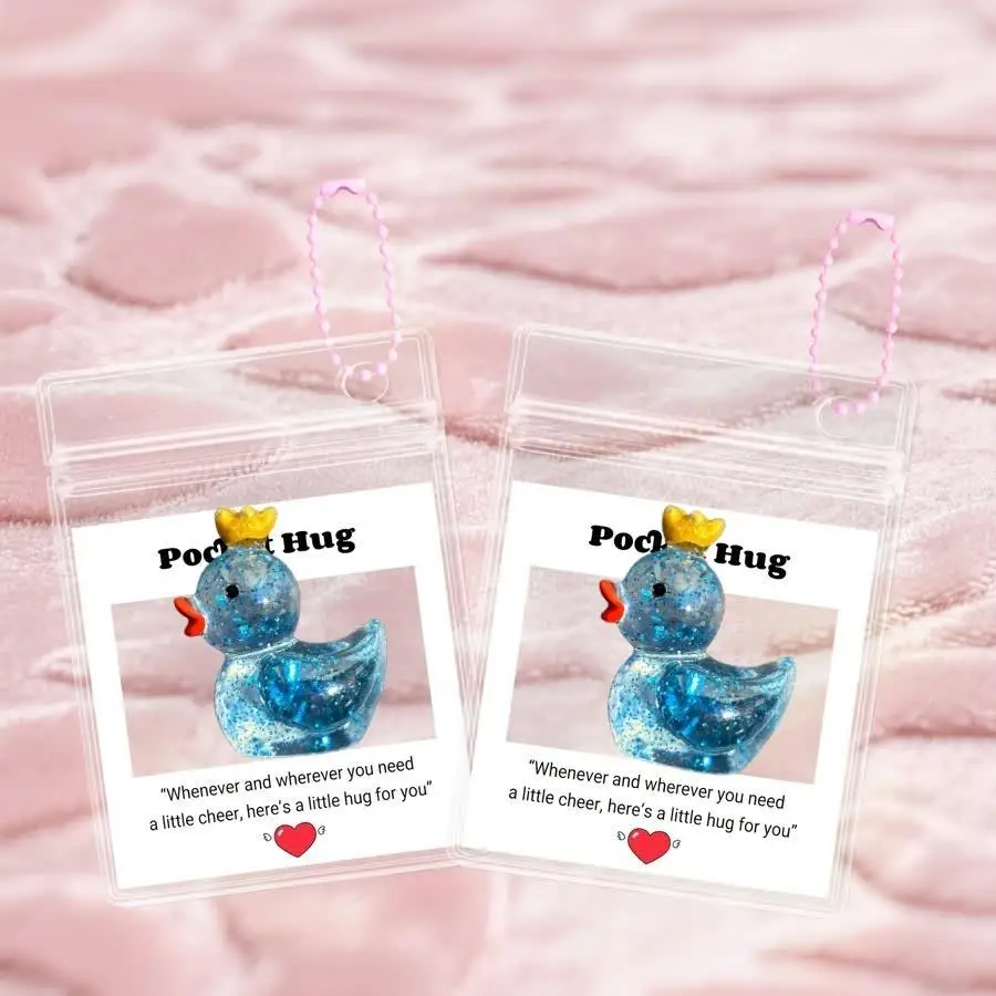 1/5/10/20/50/100pcs Encouragement Pocket Hug Cards Pocket Hug Cards with Heart Resin Paper Encouragement Cards, Assorted Colors