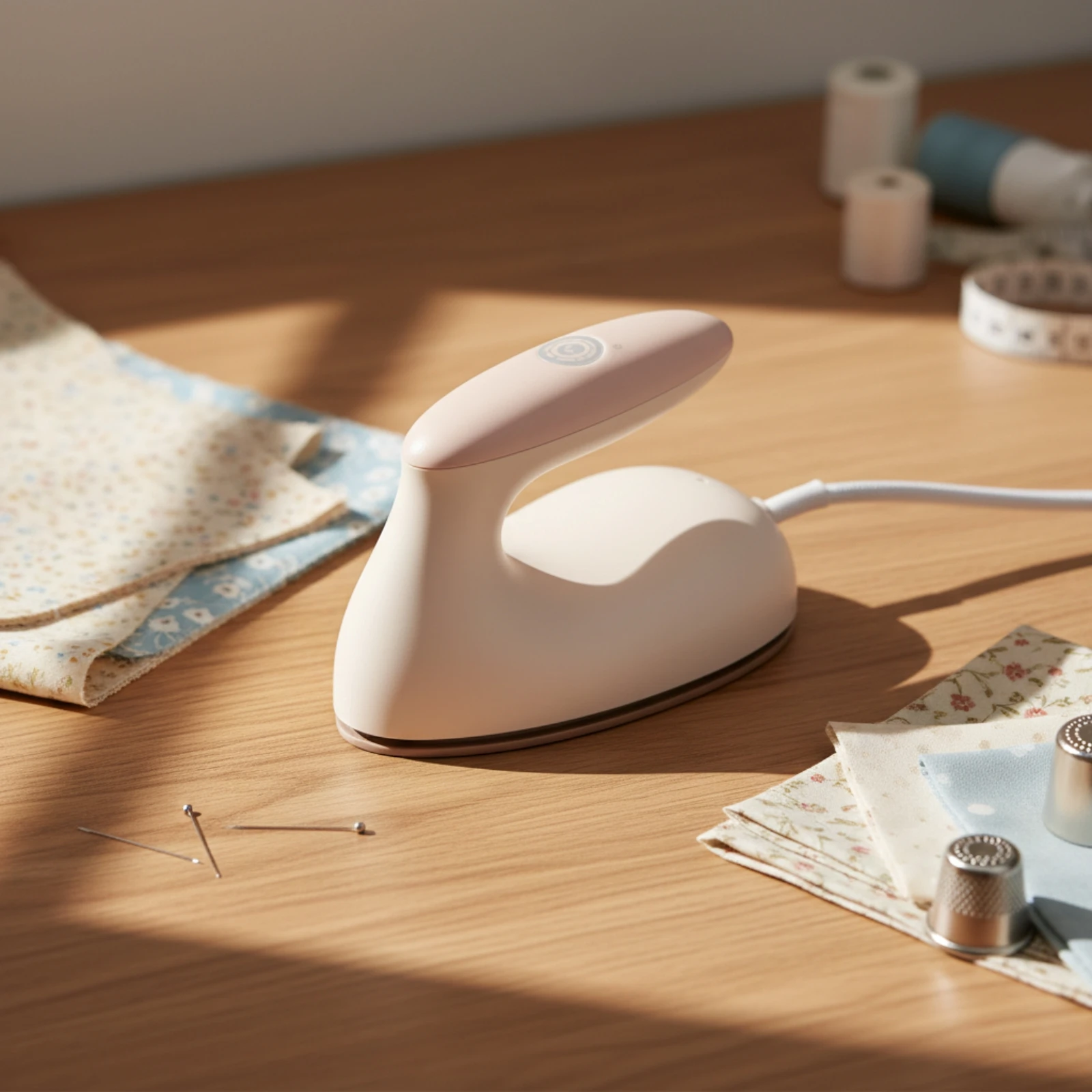 Mini Iron Compact Travel Iron Appliance Lightweight Non-Stick for Travelers, Crafting, Sewing